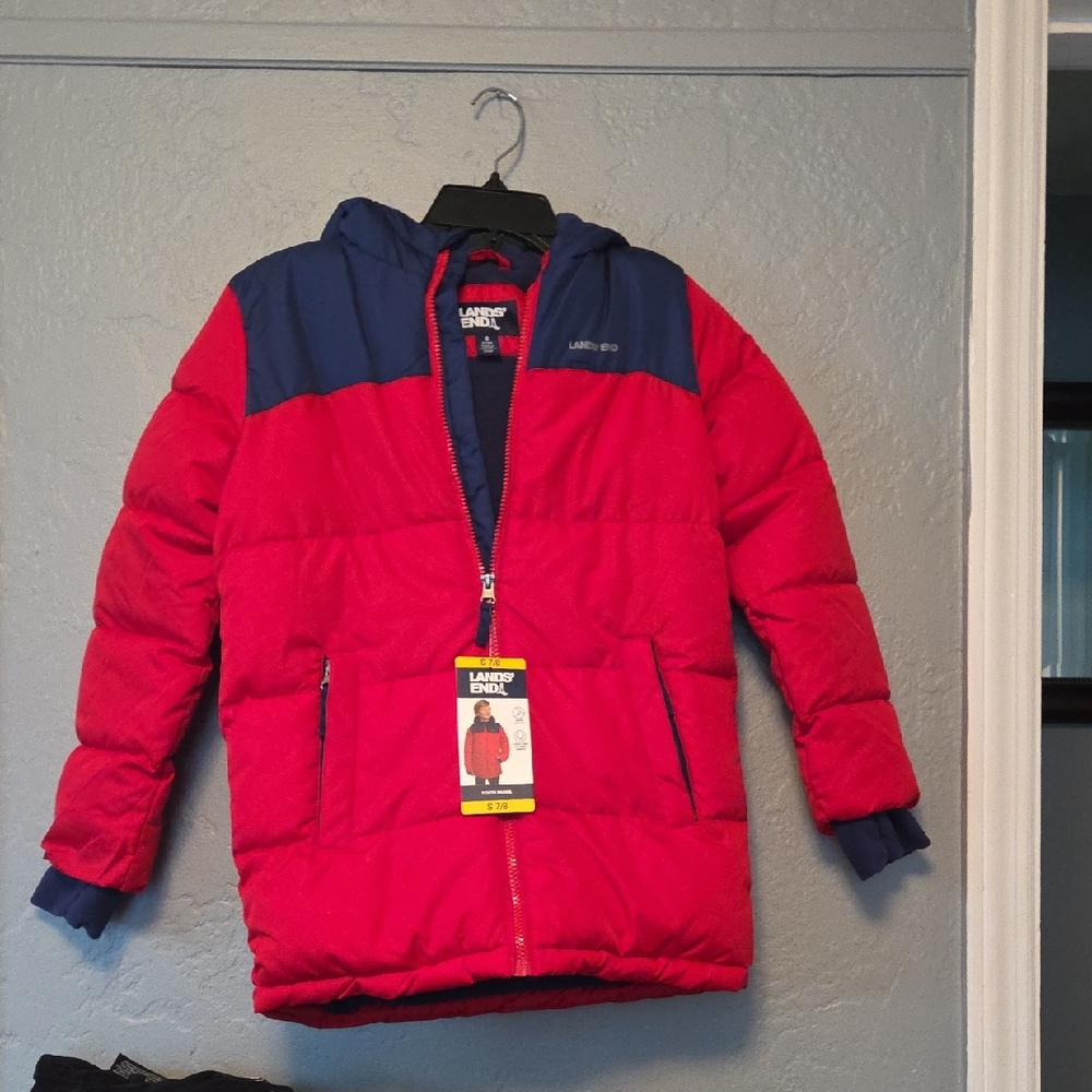 Lands' End Red and Blue Kids Jacket